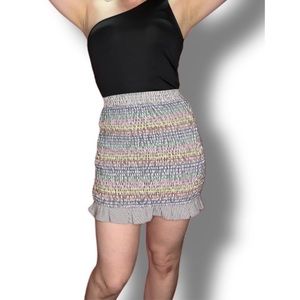 Storia Shirred Smocked Skirt